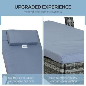 Sdraio in Rattan Elegante Lettino Prendisole da Esterno per Comfort e Stile - Product Image 2