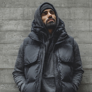 Chaleco acolchado con cremallera para hombre, cuello alto, sin mangas, chaleco acolchado para hombre, ropa de abrigo cálida para invierno, chaleco acolchado para hombre - Product Image 6