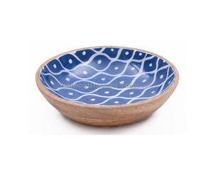 Modern Luxury Wooden <b>Bowl</b> Unique Design Elegant Stylish Multipurpose Kitchenware for Salad Fruit Serving <b>Party</b> Entertainment - Product Image 1