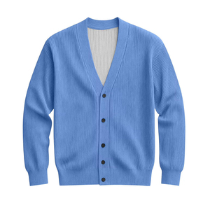 Top Trending Custom made Men's Casual <b>Cardigan</b> <b>Sweater</b> V-Neck Long Sleeve Knitted Men's <b>Cardigans</b> - Product Image 2