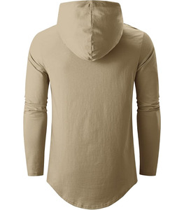 Sweat à capuche élégant à manches longues avec col à capuche, coupe classique, polaire d'hiver, séchage rapide et respirant, style décontracté - Product Image 3