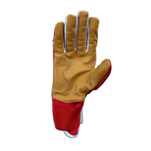 Gants de frappeur de baseball en cuir de qualité supérieure, manchette courte, fermeture auto-agrippante, durables, séchage rapide, respirants, pour main gauche, usage adulte - Product Image 3