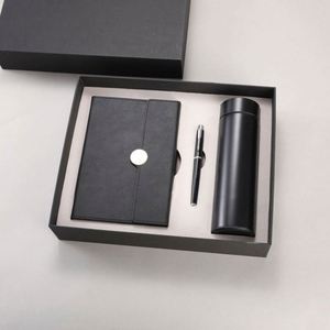 Luxury Corporate Custom Logo Promotional A5 Pu <b>Planner</b> and Thermos Cup Pen 3Pcs Office Business <b>Notebook</b> Gift Sets - Product Image 4