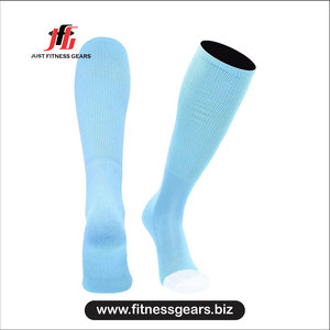 Knee High <b>Compression</b> <b>Socks</b> Breathable Spandex Polyester <b>Running</b> Solid Color Adult Summer - Product Image 1