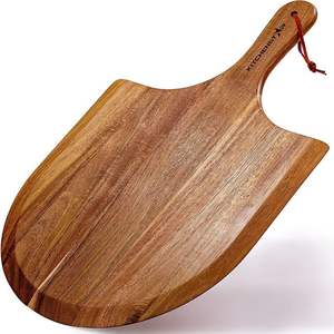 Assiette à steak et à pizza en bois polie à la main |   Assiette de service ronde en bois lisse - Product Image 3