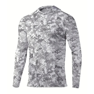 Camisa de Pesca de Poliéster de Alta Calidad, Manga Larga, Secado Rápido, con Capucha, Ropa Deportiva para Pesca, Protección Solar UPF 50 - Product Image 2