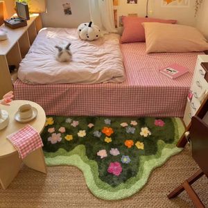 Alfombra de Baño Verde con Diseño de Musgo, Rectangular, Estilo Boho, con Hojas, Antideslizante, Absorbente y Afelpada - Product Image 6