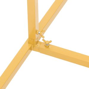Supporto per Sfondo ad Arco in Metallo Dorato 7.2 x 4 Piedi, Struttura Quadrata Stabile, Facile Montaggio per Matrimoni e Compleanni - Product Image 4