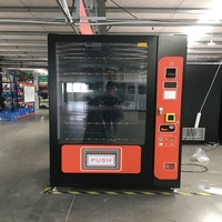 Distributeur automatique de snacks et de boissons à prix d'usine, réfrigéré, grande capacité 60 compartiments, multi-paiements, écran tactile LED