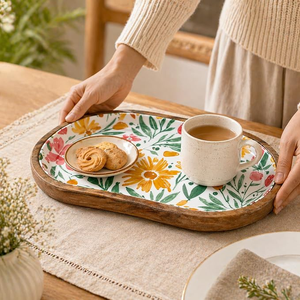 FAIZA CRAFT Mango Wooden Polished Bowl Disposable Eco-Friendly <b>Rustic</b> <b>Table</b> Decoration Home Weddings - Product Image 5