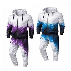 Survêtements de sublimation OEM ODM en gros pour hommes et femmes, vêtements de sport, usine directe, logo personnalisé, polyester - Product Image 1