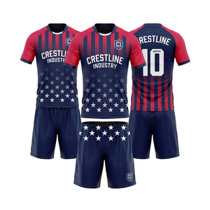 Ensemble short et maillot de football Crestline Industry pour homme, noir et jaune, sublimé, anti-transpiration, uniforme sportif toutes saisons - Product Image 5