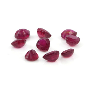 Rubíes naturales de Bangkok calibrados en forma de pera de 6x7 mm, piedra preciosa de rubí facetada natural suelta para la fabricación de joyas, lista para usar. - Product Image 1