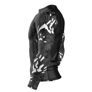 T-shirt de compression camouflage à manches courtes pour homme, Rash Guard MMA BJJ, pour entraînement sportif et gym, sous-vêtement athlétique personnalisé, séchage rapide - Product Image 4