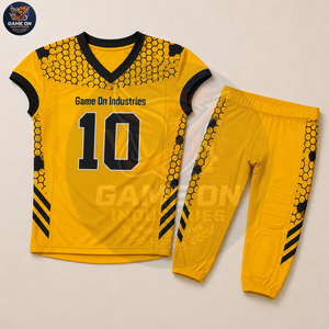 Custom Logo Private Label Sublimation Jersey and Padded Pants Sets Customized Made Newest OEM ODM American Football Uniform - Product Image 5