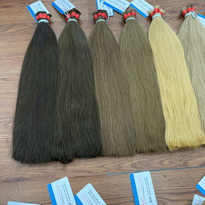 Extensions de cheveux humains Remy vietnamiens lisses et soyeux, directement de l'usine, plusieurs couleurs, meilleure qualité - Product Image 2