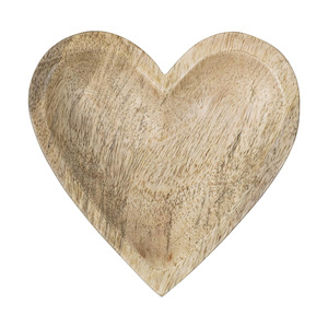 Bol à pâte en bois de manguier en forme de cœur au design élégant Bol en forme de cœur en bois pour bougies, décoration de chambre et bols décoratifs de table - Product Image 5