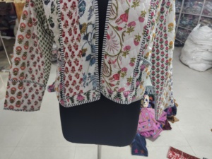 Abrigo Largo Estampado Floral para Mujer, Cuello en V, Frente Abierto, Estilo Bohemio, Prenda Exterior Informal, Manga Larga, Tela de Poliéster, REGALO PARA ELLA - Product Image 5