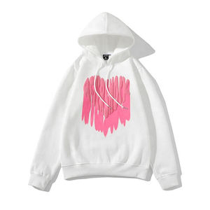 Sweat-shirts à capuche 100 % coton épais, design haut de gamme, poche 3D, coupe classique, unisexe, impression en relief de haute qualité, tissu polaire uni - Product Image 1