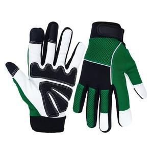 Gants de sécurité en cuir respirant de haute qualité pour conducteurs, antidérapants et anti-vibrations, pour mécaniciens en extérieur, compatibles avec les écrans tactiles - Product Image 6