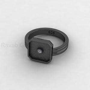 High Quality 925 Sterling Silver 14K Gold Plated Octagon 10mm <b>Blank</b> Bezel Setting DIY Resin Keepsake Jewelry Findings Custom - Product Image 6