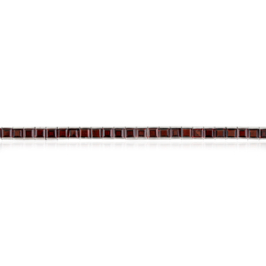 Best Selling Trendy Princess Cut Natural <b>Garnet</b> Gemstone 925 Sterling Silver Unisex Tennis <b>Bracelet</b> Fine Jewelry - Product Image 3