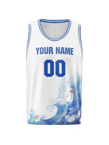 Maillot de basket-ball personnalisé avec logo, qualité supérieure, OEM, motif imprimé, 100% polyester pur, séchage rapide, best-seller - Product Image 5