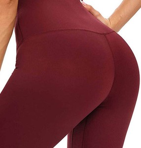 Leggings de sport et de fitness taille haute en coton 100% tricoté, respirant, écoresponsable et durable - Product Image 3