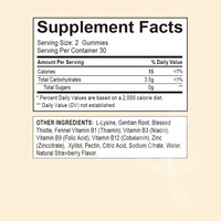 Meelefu OEM/ODM Gummies pour prendre du poids pour femmes et hommes 10 en 1 avec L-Lysine Racine de gentiane Vitamine B