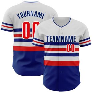 Maillot de baseball personnalisé pour homme, manches courtes, boutons sur le devant, nom de l'équipe 00, imprimé par transfert thermique, évacuation de l'humidité, polyester 220g, athlétique - Product Image 6