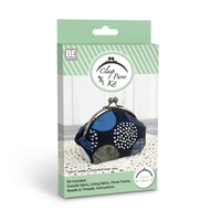 Kit de tissu en coton pré-coupé pour la confection d'un sac à fermoir DIY, tous les accessoires inclus, kit de broderie moderne.