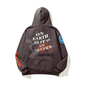 Sweat à capuche en chenille pour hommes, personnalisé, avec logo 3D, broderie et lettres surdimensionnées, en tissu chenille, vente en gros OEM - Product Image 2