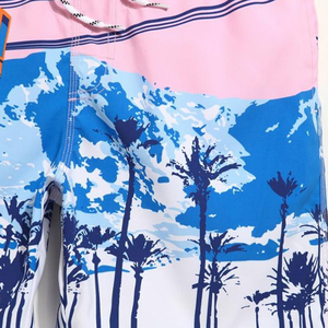 Custom Men's Swim Shorts Elastic Waist Casual Beachwear 100% Polyester for Swimming & Beach Vacations - Product Image 5