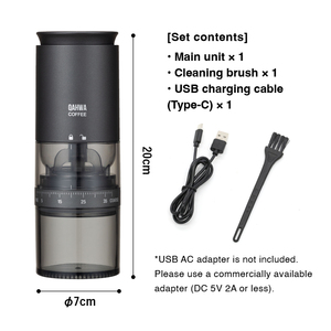 เครื่องบดเมล็ดกาแฟไร้สาย QAHWA Classic แบบไฟฟ้า ชาร์จผ่าน USB พร้อมเซ็นเซอร์หยุดอัตโนมัติ ใบมีดสแตนเลส เหมาะสำหรับการเดินทาง แคมป์ปิ้ง และใช้ในออฟฟิศ - Product Image 6