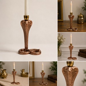Wholesale Luxury Handcrafted Aluminium Candle <b>Stand</b> with Elegant Design for Living Room Bedroom Hotel and Restaurant Decoration - Product Image 3