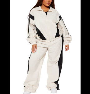 Ensemble coupe-vent tendance pour femme en tissu à mémoire de forme de haute qualité, respirant, col montant, veste d'extérieur confortable pour le printemps/été - Product Image 1