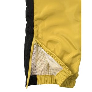 Pantalon de survêtement jaune pour homme avec bande latérale noire, taille élastique, cordon de serrage, décontracté, léger, en polyester respirant - Product Image 5