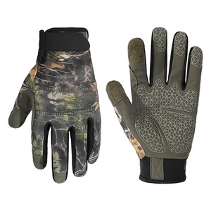 Gants de sport d'extérieur Alpha Racing, camouflage, en PU, antidérapants, compatibles écran tactile, fermeture auto-agrippante, coupe-vent, unisexe - Product Image 3