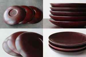 Handmade <b>Wooden</b> <b>Round</b> Decorative Plate Wabi Sabi Style Polished Natural Wood Surface Artisan Design Plates Crafted Tableware - Product Image 5