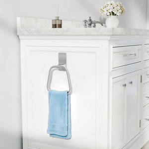 Metal Wall Mounted <b>Towel</b> Ring Bathroom <b>Hand</b> <b>Towel</b> <b>Holder</b> Modern Square Round Design for Bathroom Kitchen Hotel Home Decor - Product Image 5