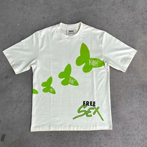 T-shirt décontracté personnalisé en coton à col rond avec graphique imprimé pour Streetwear et vente en gros - Product Image 5