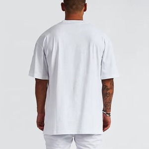 <b>Mens</b> Regular Fit High Street Style 180g Drop Shoulder Gym T <b>Shirt</b> 100% Cotton Breathable Plus Size Eco Friendly - Product Image 3