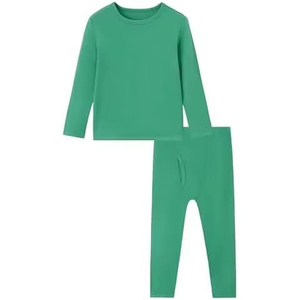 Ensemble de vêtements thermiques d'hiver pour filles, vêtements intérieurs confortables pour tous les jours, vente en gros d'ensembles thermiques haut et bas pour enfants - Product Image 4