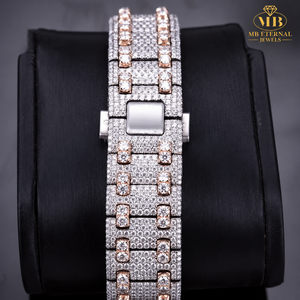 Montre chronographe de luxe MB ETERNAL JEWELS sertie de diamants, 45 mm, acier inoxydable, quartz analogique, montre pour homme - Product Image 4