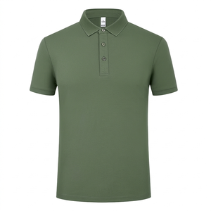 T-shirt pour homme personnalisé avec logo, tricoté, respirant, de haute qualité, décontracté et professionnel - Product Image 2