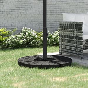 Supporto Universale in Ferro per Ombrelloni da Mercato Piccoli e Grandi, Design Moderno, Finitura Nera - Product Image 2