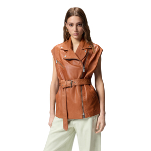 Chaleco de Cuero de Ante Premium para Mujer, Estilo Vaquero, Moda Occidental, Logotipo Personalizado, Precio de Fábrica, Venta al por Mayor - Product Image 2