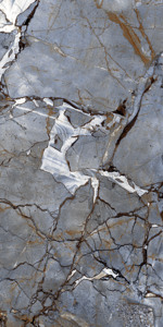 Carreaux muraux contemporains en porcelaine mate avec texture imitation pierre noir-vert pour revêtement de sol de chambre. - Product Image 3