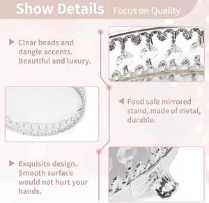 Soporte Decorativo de Metal para Pastel, Ideal para Decoración de Mesa de Boda, para Pasteles, Cupcakes y Exhibición de Postres - Product Image 5