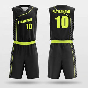 Camiseta de Baloncesto Azul Claro Personalizada con Diseño de Rayo Amarillo, Impresión Digital, Unisex, Transpirable, de Poliéster, Servicio OEM - Product Image 5